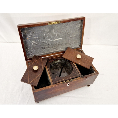 102 - Qty of treenware comprising a Victorian walnut writing box with fitted interior, Victorian mahogany ... 