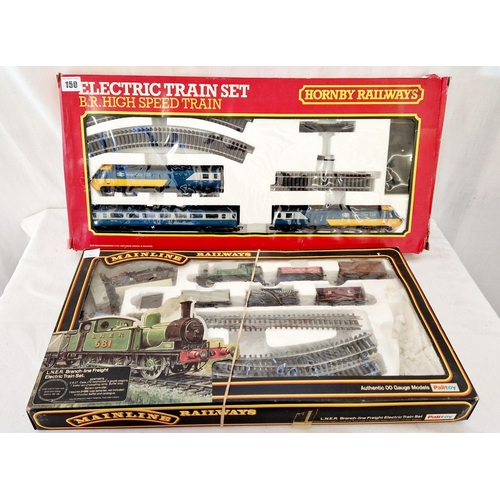 150 - Boxed 00 gauge model railway sets comprising Hornby BR high speed train and mainline LNER branch lin... 