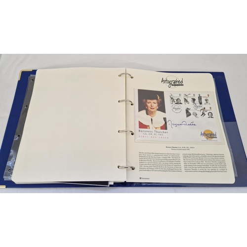 6 - Westminster Autograph Album of covers and loose photographs etc, inc. Bobby Charlton, Geoff Hurst, M... 