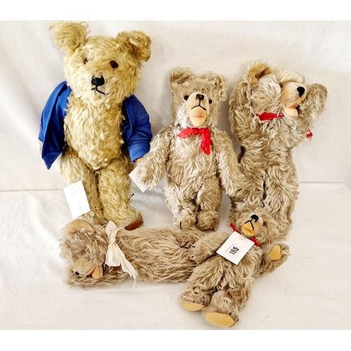 165 - Five modern teddy bears