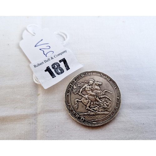 187 - George III silver crown