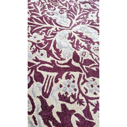 248 - Modern Morris & Co William Morris design floral woollen rug, Autumn Flowers