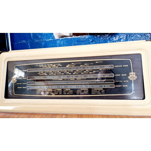 255 - Vintage Regentone radiogram in a walnut veneered cabinet