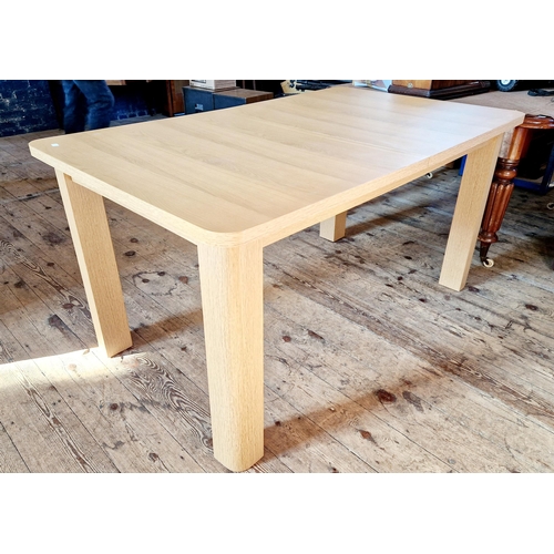 270 - Modern oak effect extending dining table