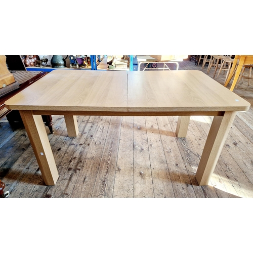 270 - Modern oak effect extending dining table