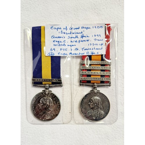 268 - A Cape of Good Hope, Boer War group of two comprising Cape of Good Hope 
General Service medal 1880-... 