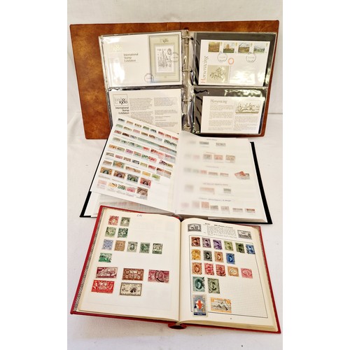 17A - Quickchange stamp album, stock book of world stamps and First Day cover album