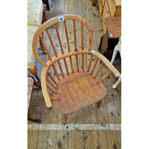 347 - Small elm country Windsor chair