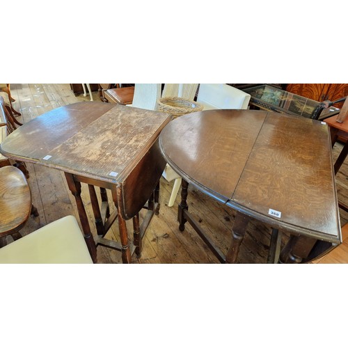 360 - Two oval gate leg tables