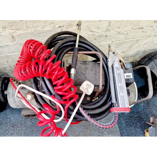 402 - Welded Air Receiver compressor with airline