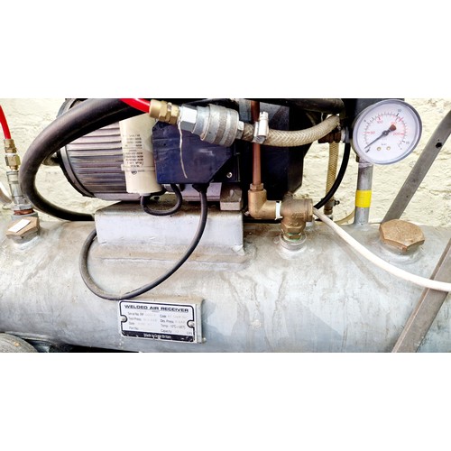 402 - Welded Air Receiver compressor with airline