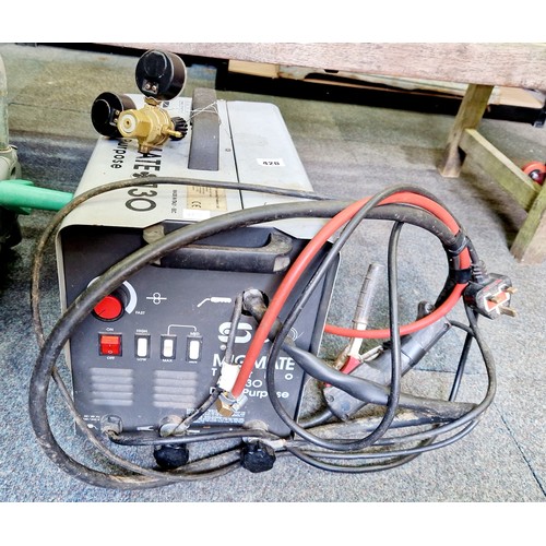 420 - Migmate 130 welder with gauges