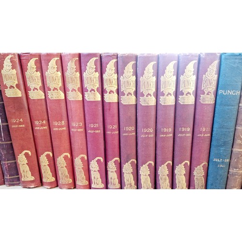 4 - 33 Bound volumes of Punch magazine, various years, 1899-1962