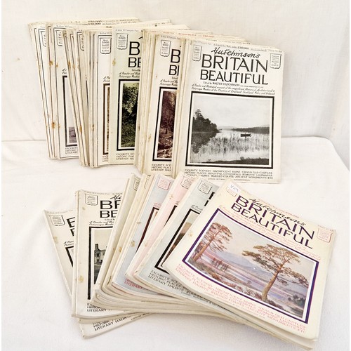 10 - Hutchinsons Beautiful Britain, 39/40 volumes, complete, in good condition