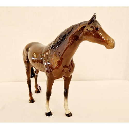 94 - Beswick gloss large horse figurine, approx. 12