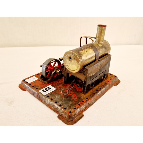 232 - Live model stationary steam engine