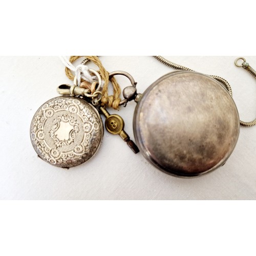 245 - Gents Chester silver cased pocket watch by James Hoddell, London and a ladies silver cased pocket wa... 