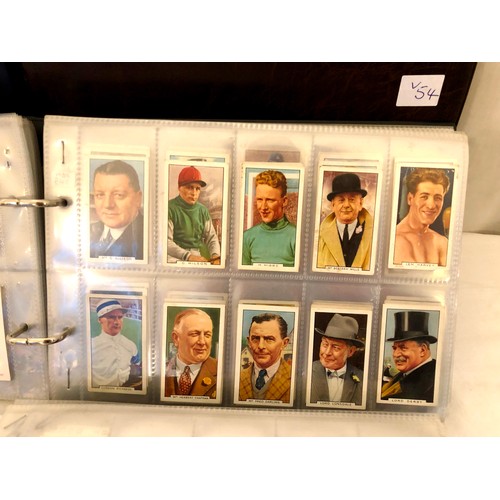 12 - 3 complete albums of cigarette cards, various manufacturers and subjects, each album contains approx... 