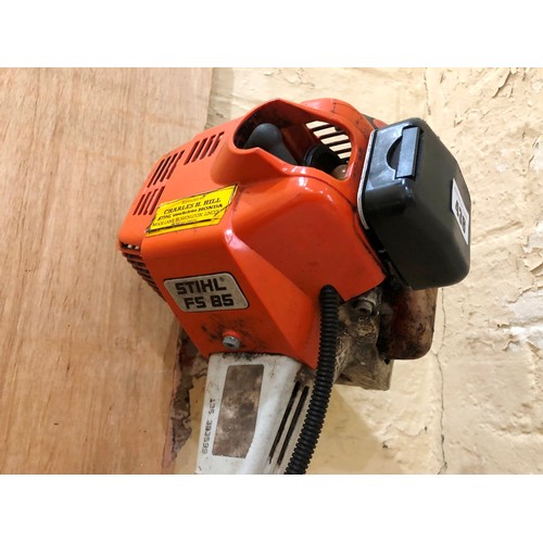 438 - Stihl FS85 petrol strimmer with harness