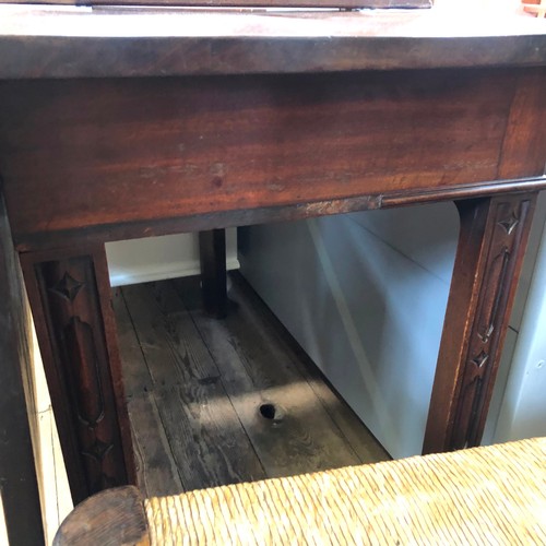 321 - Early 20th century mahogany rectangular gate leg dining table, single drop leaf