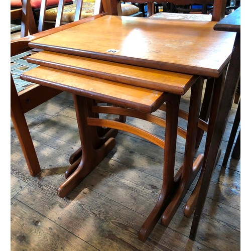 333 - Vintage teak nest of three tables