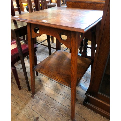 336 - Early 20th century oak two tier occasional table