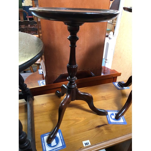 360 - Three various mahogany occasional tables