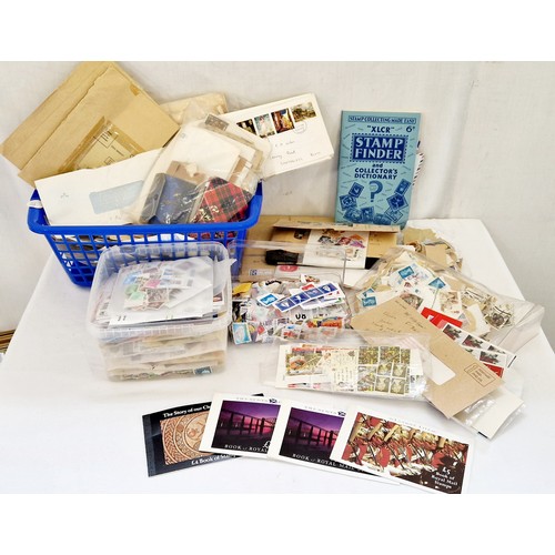 14 - Box of used world stamps