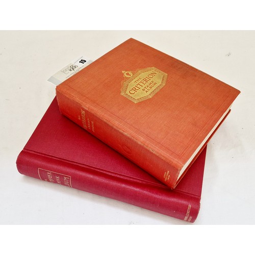 15 - Criterion & Simplex stamp albums with a collection of used world stamps