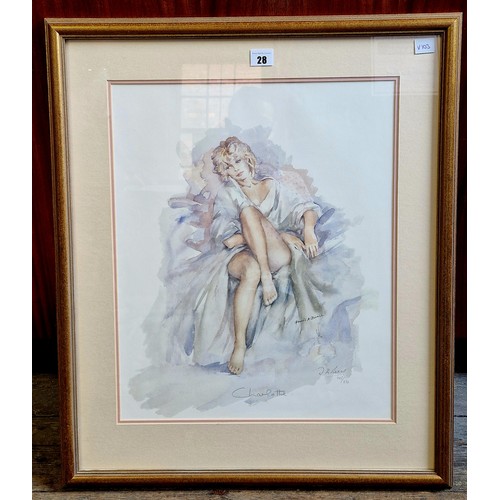 28 - Francis Boxall Charlotte signed limited edition print 403/850