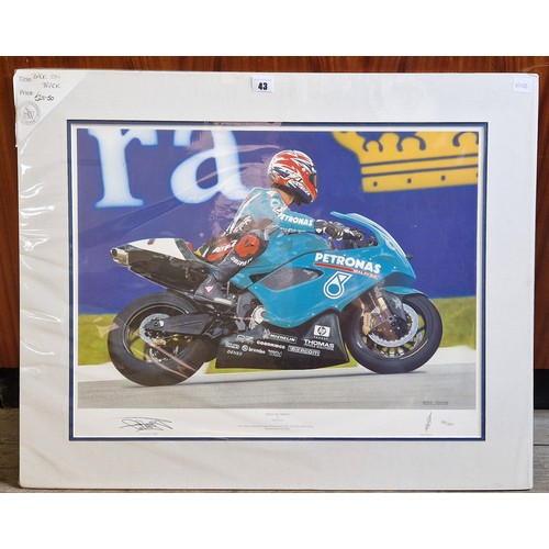 43 - Carl Fogarty signed limited edition photograph Back on Track 186/500