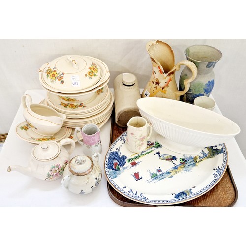 54 - Various pottery and ceramic incl. Wedgwood vase, Swinnertons dinnerware etc