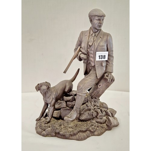 138 - Heredities Game Keeper and dog figurine