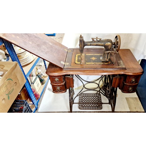 176 - New Idsal treadle sewing machine