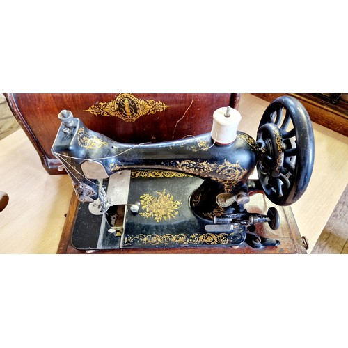 181 - Vintage cased Singer sewing machine