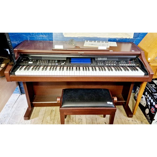 204 - Technics SX-PR604 digital piano with stool