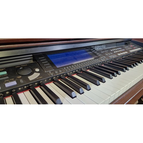 204 - Technics SX-PR604 digital piano with stool