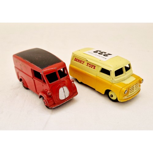 233 - Two vintage Dinky vans, 260 Royal Mail and Dinky toys