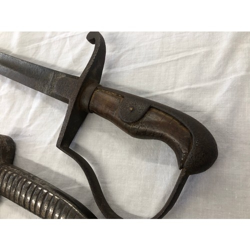 149 - 1796 Pattern Light Cavalry troopers sword without scabbard, rusted all over, along with another Cava... 