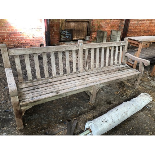 445 - Parkland wooden slatted bench