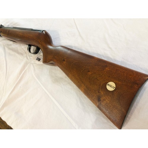 170 - Webley MKIII underlever top loader .22 air rifle