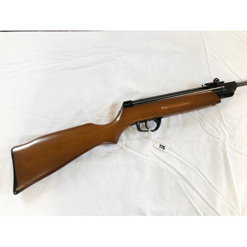 175 - Gammo .177 air rifle with 20 shot spring loaded tube, in working order