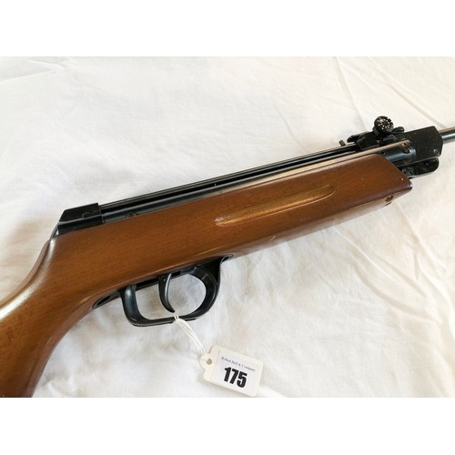 175 - Gammo .177 air rifle with 20 shot spring loaded tube, in working order