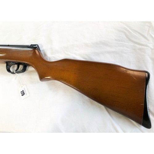 175 - Gammo .177 air rifle with 20 shot spring loaded tube, in working order