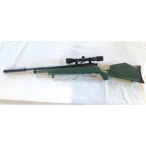 176 - Daystate x2 .177 C02 air rifle with Hawke Eclipse scope, 3.9x40, 10 shot magazine and C02 filler