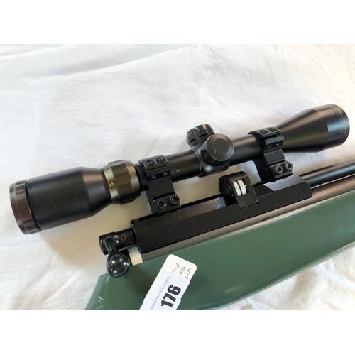 176 - Daystate x2 .177 C02 air rifle with Hawke Eclipse scope, 3.9x40, 10 shot magazine and C02 filler