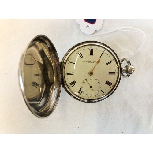 200 - London silver cased pocket watch by Parkinson & Frodsham London