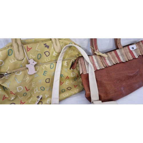 16 - Three Radley leather hand bags