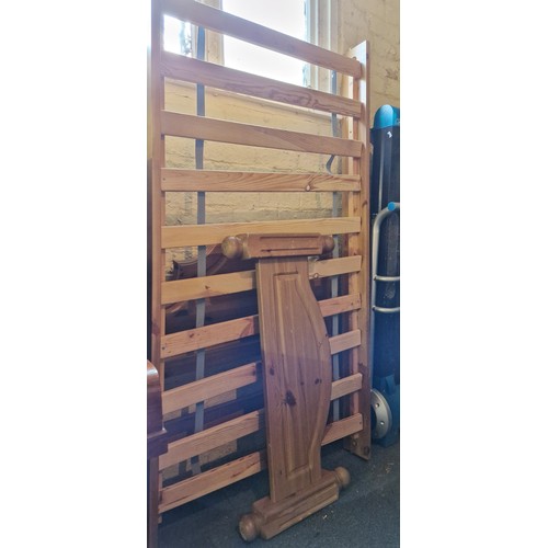 383 - Modern pine single bed frame