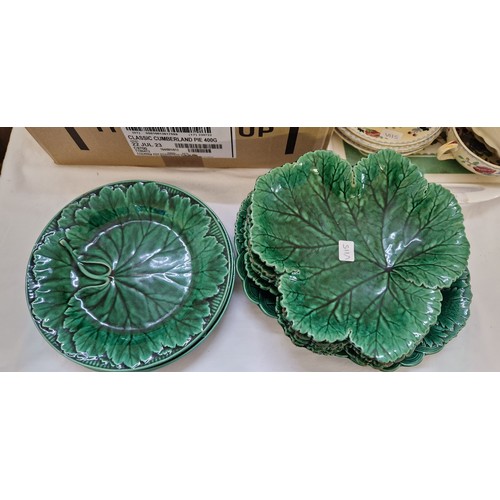 41 - Various ceramic incl. Copeland's Italian, Wedgwood leaf plates, Mason's soup bowls etc